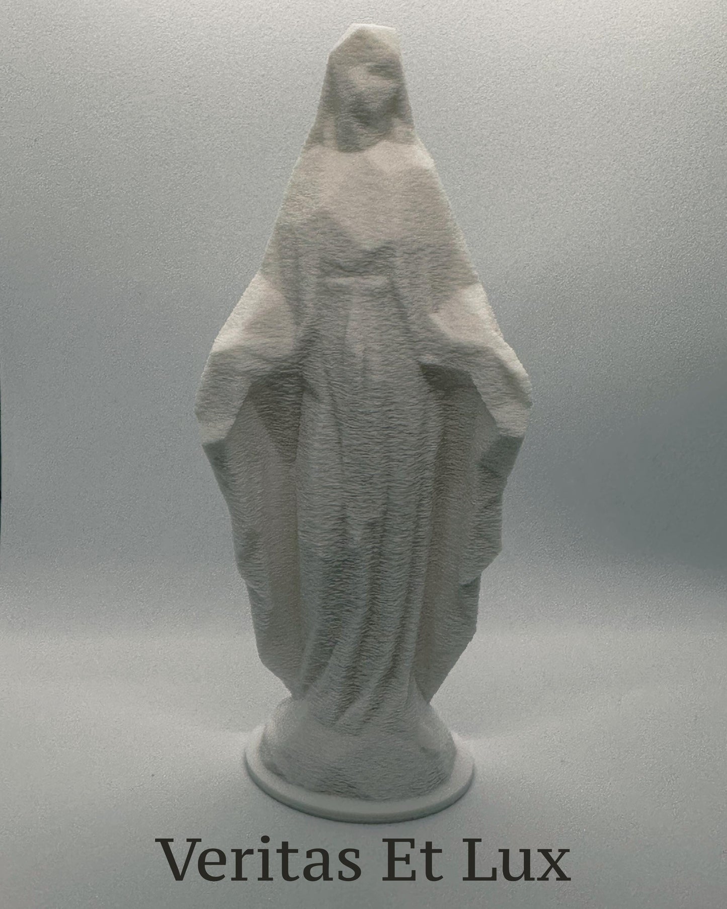 Virgin Mary Statue | Low-Poly 3D-Printed