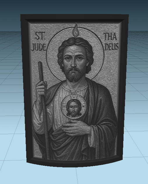 St. Jude Thaddeus Icon Lithophane