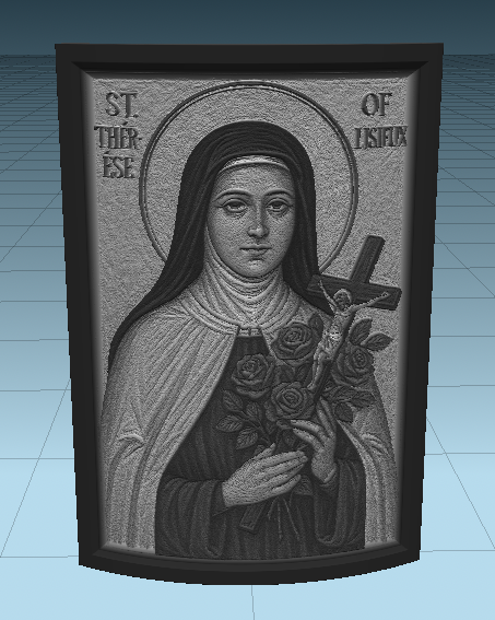 St. Therese of Lisieux Icon Lithophane