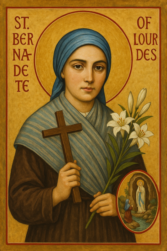 St. Bernadette Icon Lithophane