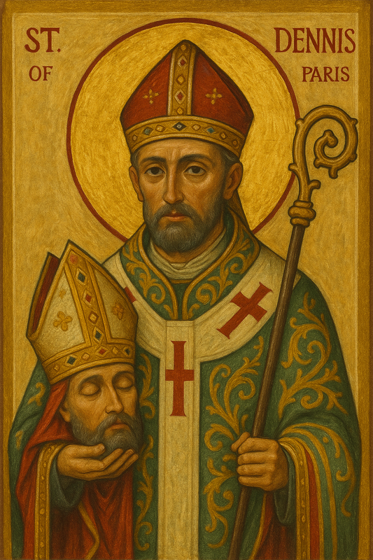 St. Dennis of Paris Icon Lithophane