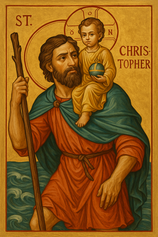 St. Christopher Icon Lithophane
