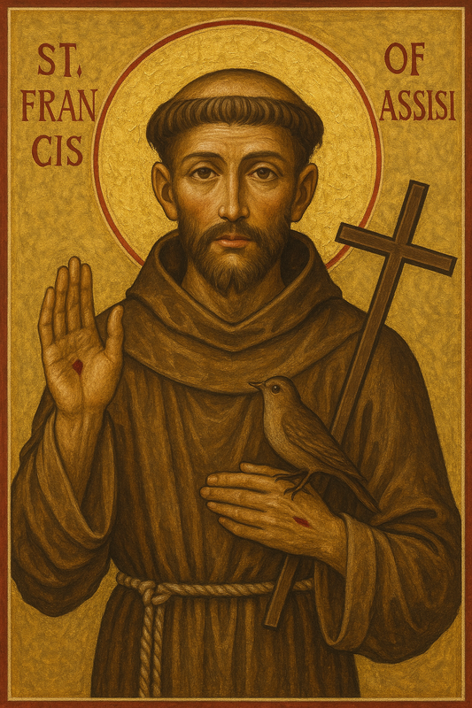 St. Francis of Assisi Icon Lithophane
